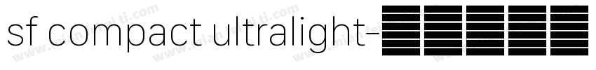 sf compact ultralight字体转换